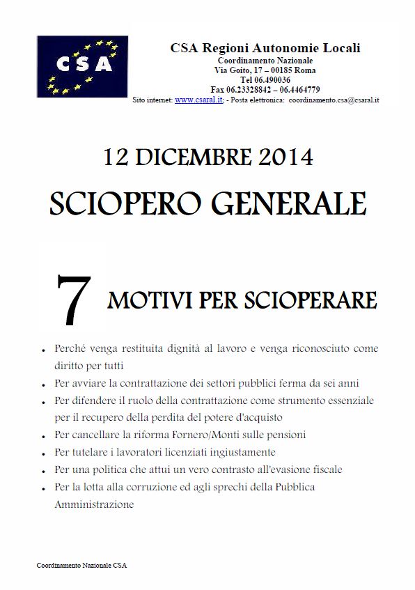locandina sciopero con logo e descrizione evento
